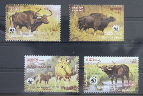 Kambodscha 823-828 postfrisch Wildtiere #WR709