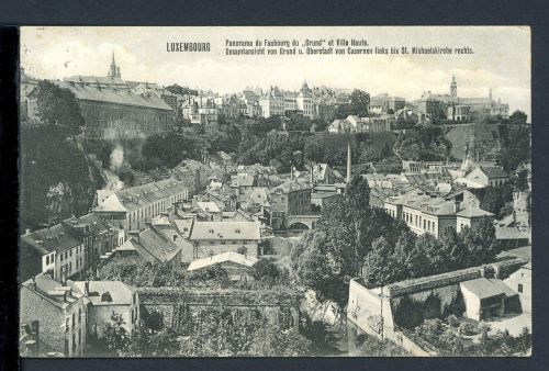 AK Luxemburg-Stadt Blick auf Grund- und Oberstadt 1908 gebraucht #HC138