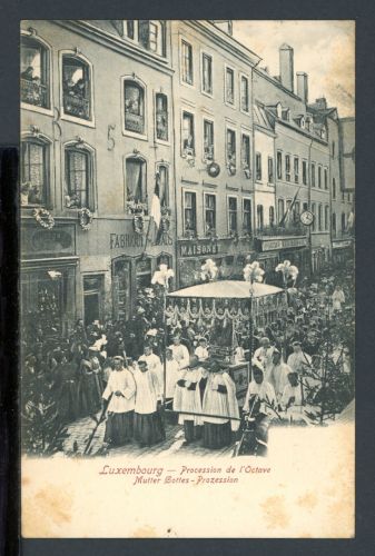 AK Luxemburg-Stadt Mutter-Gottes Prozession 1907 gebraucht #HC142