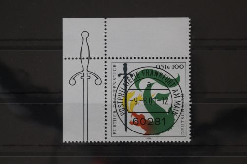 BRD 2207 gestempelt Vollstempel Frankfurt Eckrand Bundesrepublik #WZ050