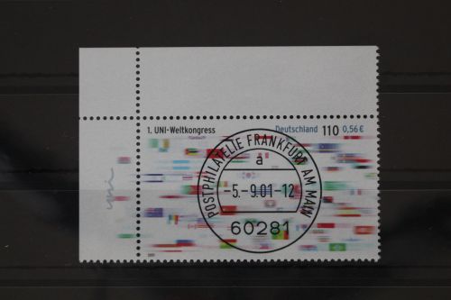BRD 2215 gestempelt Vollstempel Frankfurt Eckrand Bundesrepublik #WZ052