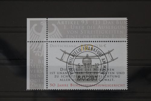 BRD 2214 gestempelt Vollstempel Frankfurt Eckrand Bundesrepublik #WZ053