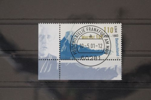 BRD 2186 gestempelt Vollstempel Frankfurt Eckrand Bundesrepublik #WZ059