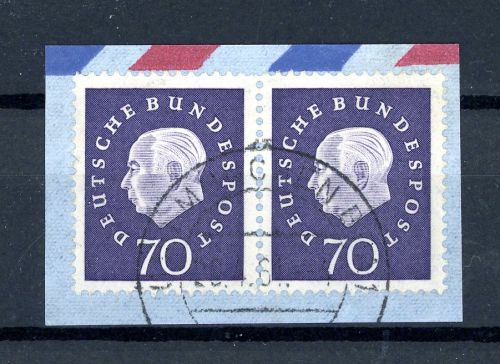 Bund waag. Paar 306 geprüft Schlegel Briefstück #HC498