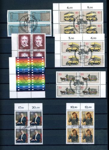 Berlin Lot 4er Blöcke mit zentrischem