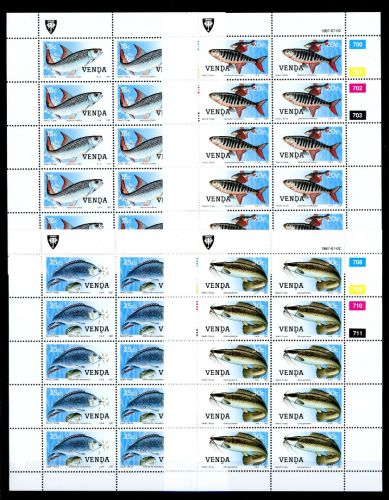 Venda Kleinbögen 159-162 postfrisch Fische #HE576