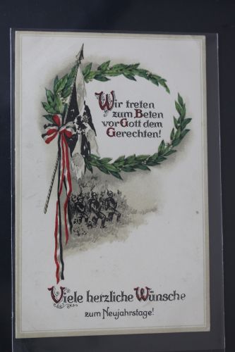 AK Deutschland Wir treten zum Beten vor Gott usw. Feldpost 1915 gebraucht #PL292