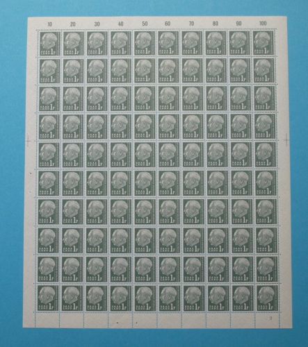 Saarland 100er Bogen 409 postfrisch Formnummer/ FN 2 #KE595