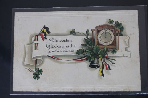 AK Deutschland Die besten Glückwünsche zum Jahreswechsel 1915 gebraucht #PL316