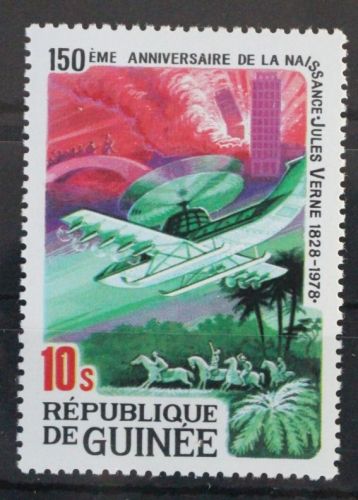 Guinea 847A postfrisch Luftfahrt Jules Verne #WX428