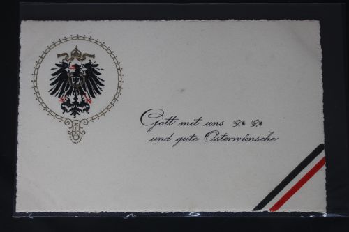AK Deutschland Gott mit uns und gute Osterwünsche ungebraucht #PL443