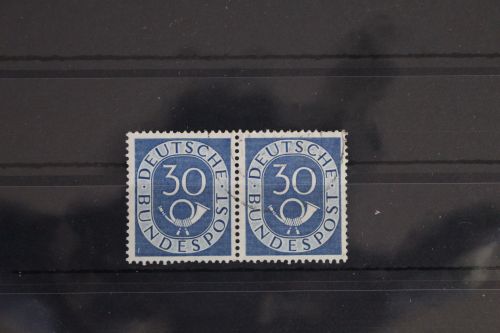 BRD 132 gestempelt als waagerechtes Paar #FH176