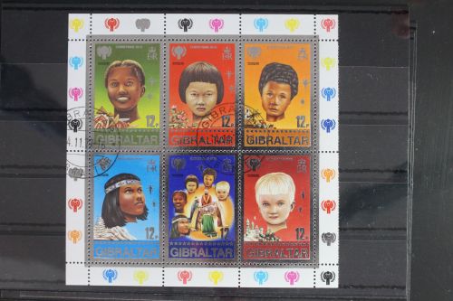 Gibraltar Block 6 gestempelt