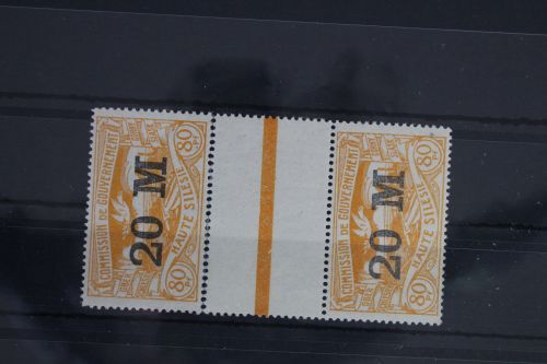 Deutsche Abstimmungsgebiete Oberschlesien 42ZS postfrisch angetrennt #FB433