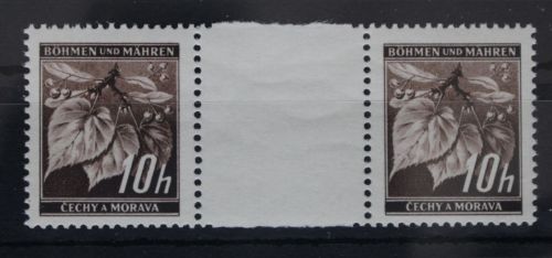 Böhmen und Mähren 21 postfrisch als Zwischenstegpaar #FA721
