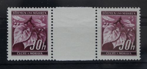 Böhmen und Mähren 24 postfrisch als Zwischenstegpaar #FA723