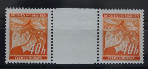 Böhmen und Mähren 38 postfrisch als Zwischenstegpaar #FA727