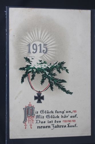 AK Deutschland Mit Glück fang' an. mit Glück hör' auf usw. 1915 gebraucht #PL535