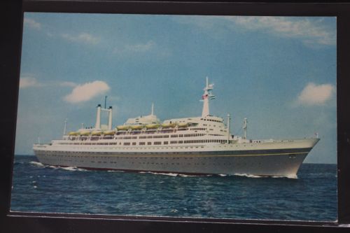AK Holland-Amerika Line Flagship Rotterdam 1962 gebraucht #PL580