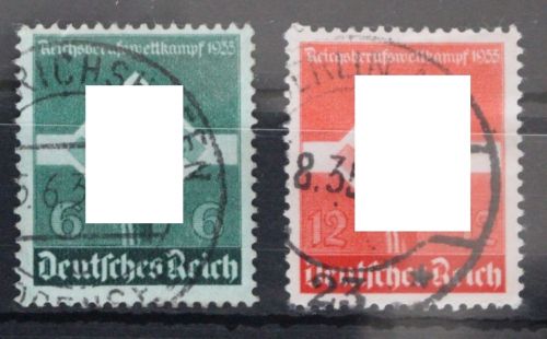 Deutsches Reich 571-572 gestempelt