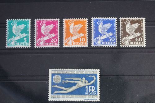 Schweiz 250-255 mit Falz #FC096