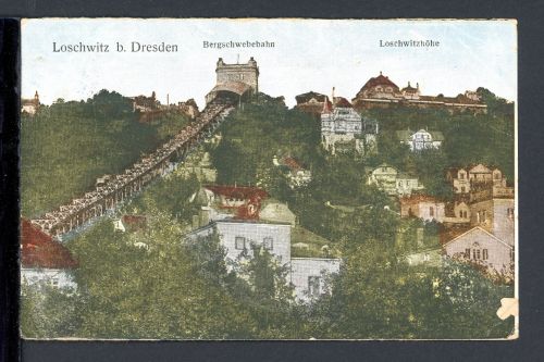 AK Loschwitz - Dresden Bergschwebebahn 1920 gebraucht #JO827
