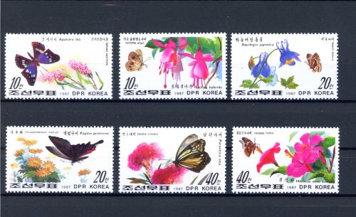 Korea 2825-2830 postfrisch Schmetterling #JT880