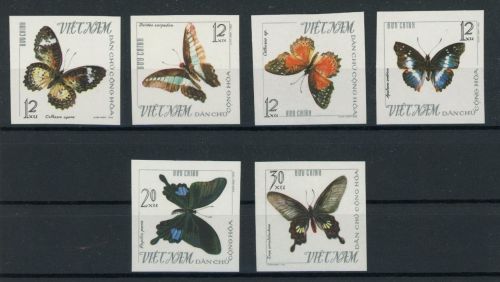 Vietnam 405-410 B postfrisch Schmetterling #JT926