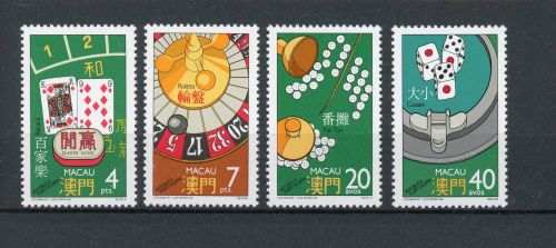 Macau 579-582 postfrisch Glücksspiel #JQ896