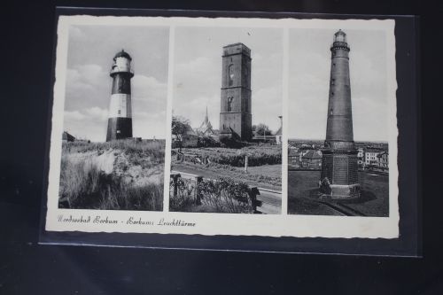AK Nordseebad Borkum Borkums Leuchttürme ungebraucht #PL813