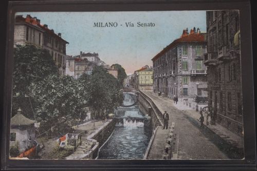 AK Milano Via Senato 1908 gebraucht #PL868