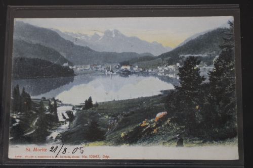 AK St. Moritz Ortsansicht 1905 gebraucht #PL915