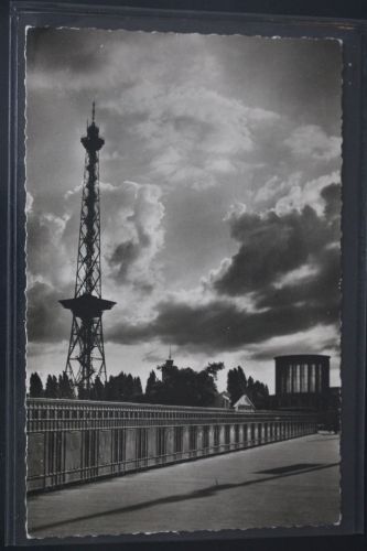 AK Berlin Abendstimmung am Funkturm 1957 gebraucht #PL931