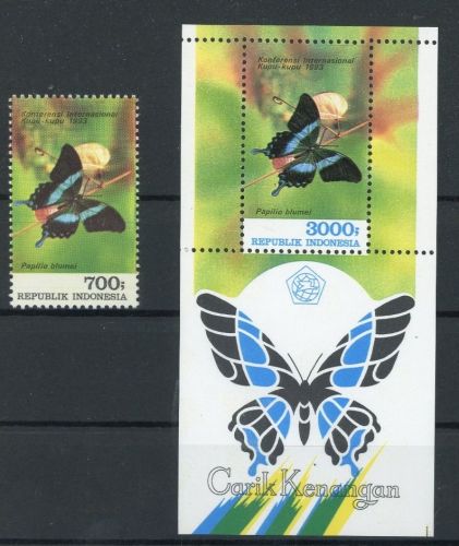 Indonesien 1479, Block 88 postfrisch Schmetterling #GK020