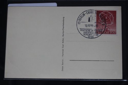 Berlin 71 auf Postkarte als Einzelfrankatur #BC109
