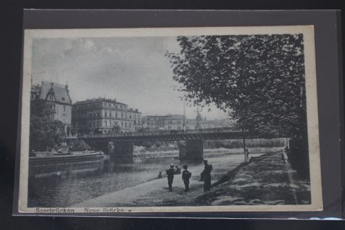 AK Saarbrücken Neue Brücke 1919 gebraucht #PM115