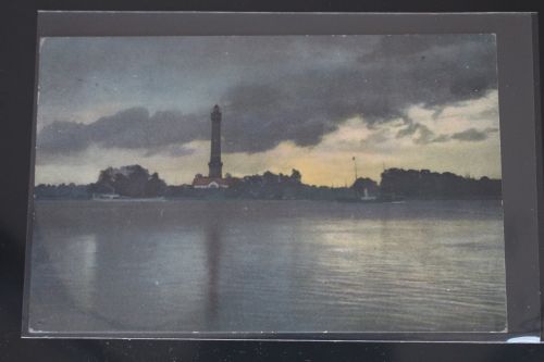 AK Ostnothafen Leuchtturm 1913 gebraucht #PM130