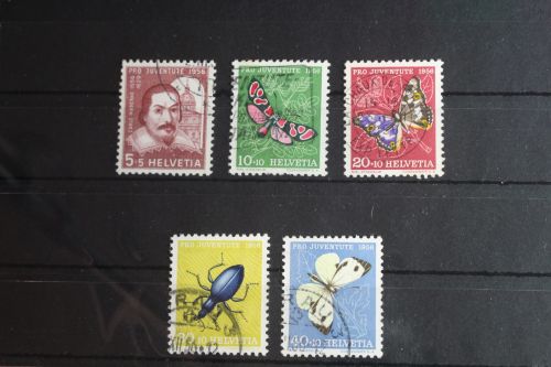 Schweiz 632-636 gestempelt