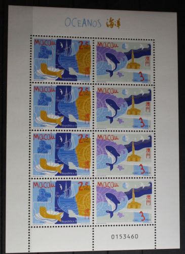 Macau 969-970 postfrisch Kleinbogen #FP746