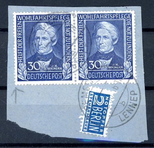 Bund waag. Paar 120 Briefstück #JO897
