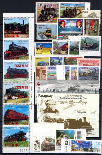 Lot Motiv Eisenbahn postfrisch