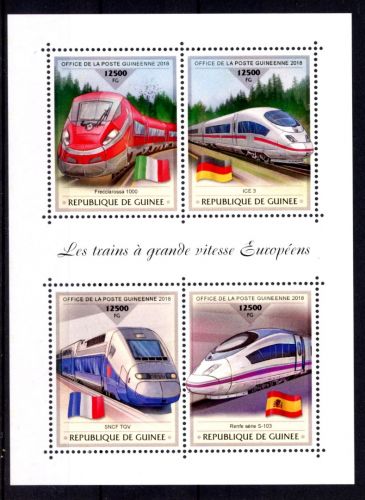Guinea KB mit 13295-13298 postfrisch Zug #HE891