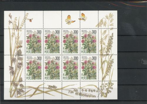 Russland Kleinbogen 437 postfrisch Schmetterlinge #JU206