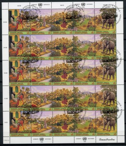 UNO Wien ZD BG mit 209-213 gestempelt