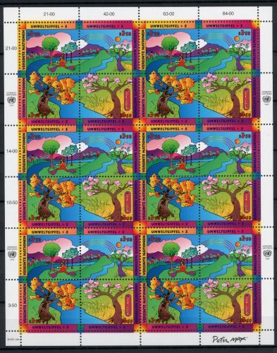 UNO Wien ZD BG mit 226-229 postfrisch