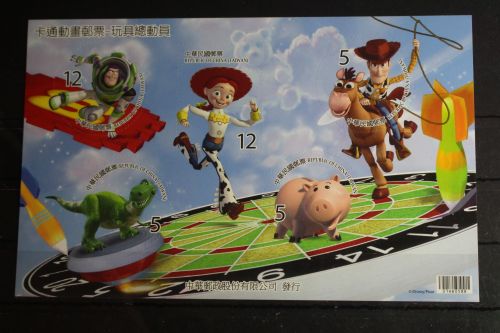 Taiwan 3740-3744 postfrisch als Folienblatt Toy Story Disney Pixar #FP170