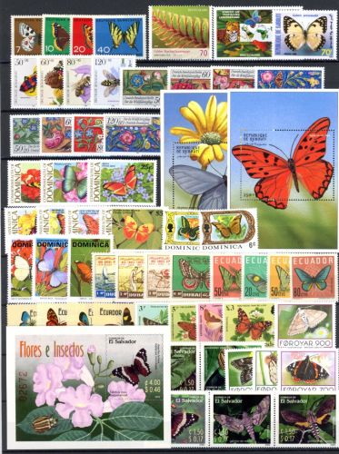 Lot Motiv Schmetterling postfrisch