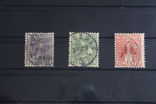 Schweiz 132-135 gestempelt