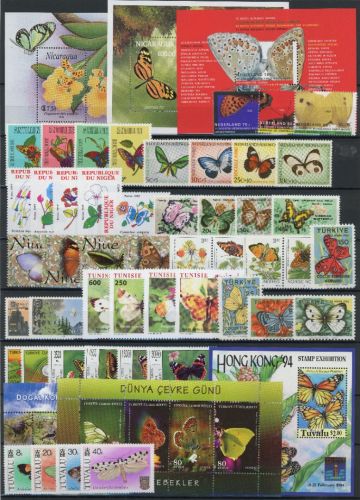Lot Motiv Schmetterling postfrisch