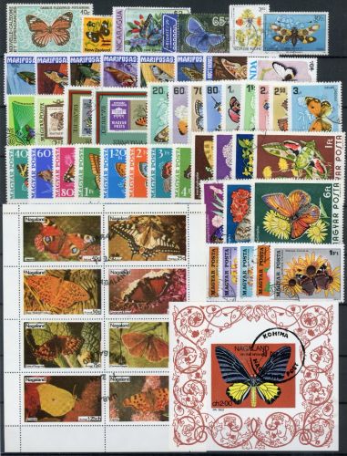 Lot Motiv Schmetterling gestempelt #JY429